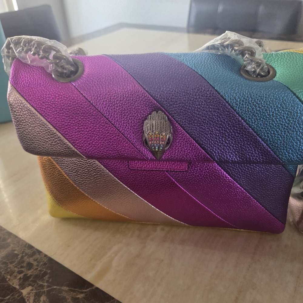 Kurt Geiger Multicolor Striped Shoulder Bag